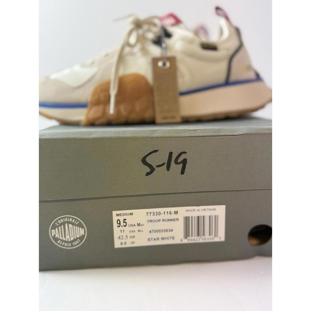 Palladium Shoes Troop Runner Sneakers Star White Unisex Size 9.5‎ Men / 11 Women - Picture 5 of 6